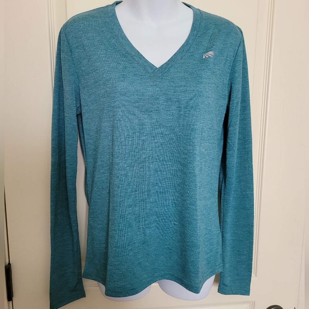 Marika Tek Teal Dry Wik Performance Athletic Top, Sz M, GUC
